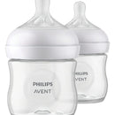 Set X2 Teteros Biberon Avent 4 Onz Anticólico Natural Color Transparente