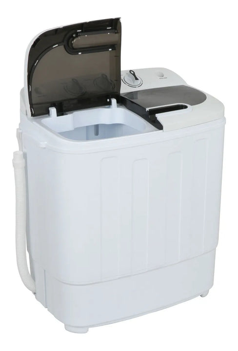 Mini Lavadora Doble Tina De 13 Libras, Compacta Portátil