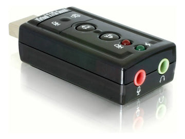 Tarjeta De Sonido Usb 7.1 Con Control De Volumen En Empaque