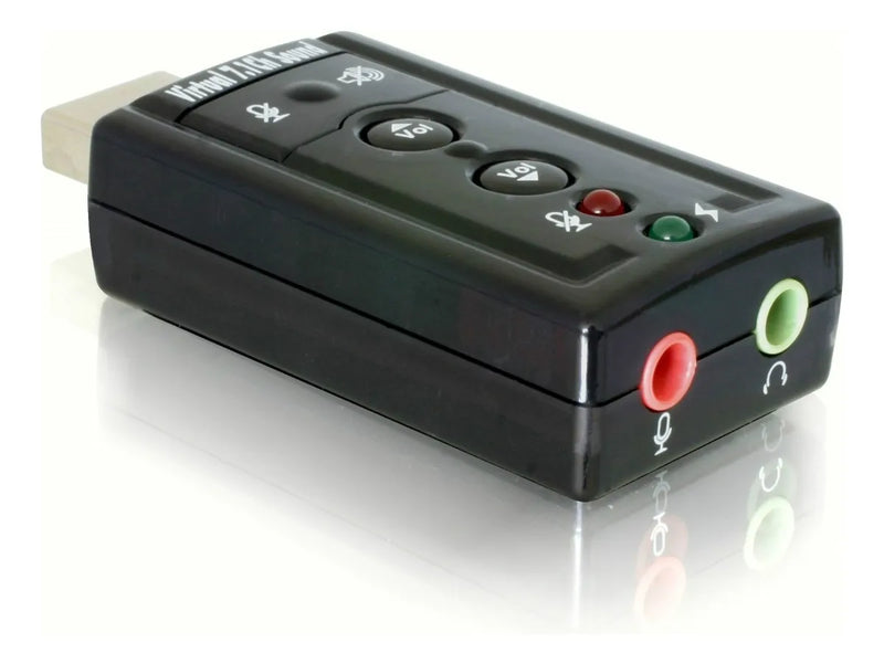 Tarjeta De Sonido Usb 7.1 Con Control De Volumen