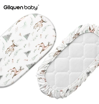 Gllquen Baby Paquete De 2 Sabanas De Moises, Transpirable Y