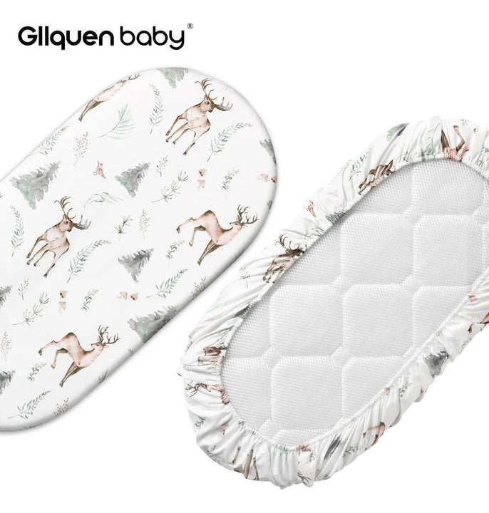 Gllquen Baby Paquete De 2 Sabanas De Moises, Transpirable Y