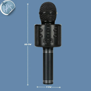 Microfono Karaoke Bluetooth -altavoz Ws 858 Color Rosa Chicle
