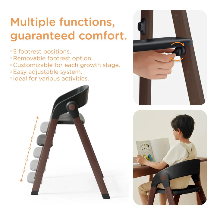 Silla Alta Ajustable Y Plegable Para Bebés Con Bandeja Remov