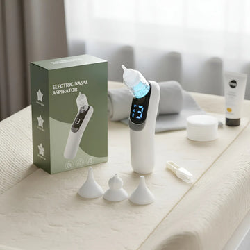 Aspirador Nasal Para Bebe Succión Eléctrica De Nariz Blanco