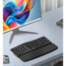 Teclado Inalambrico Ergonomico E-yooso K757 Con Reposamuñeca Negro Inglés