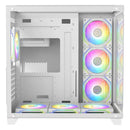 Chasis Gabinete Gamer Crystal Cube Xl Blanco X7 Fan Argb