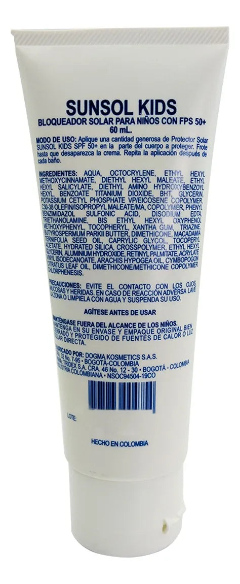 Protección Solar Sun Sol Kids Spf50+ Alta Protección 60ml