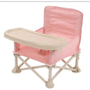 Silla Plegable Para Bebe Portatil Con Bandeja - Comedor Silla Bebe Rosa