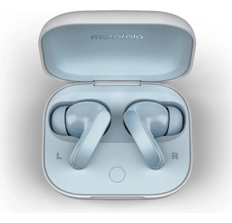 Auriculares Motorola Moto Buds Bluetooth 5.3 Celeste Ilusion