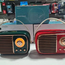 Parlante Bluetooth Radio Fm Vintage Recargable 5v Lector Usb Rojo, Verde, Beige