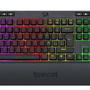 Teclado Gamer Redragon Shiva K512 RGB QWERTY Español Latinoamérica Color Negro con Luz RGB