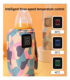 Calentador De Biberon Portátil Usb Para Vehículo/coche Rosa Rosa Pálido