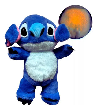 Stitch Juguete Que Respira, Alivia La Ansiedad Con Sonido Color Azul
