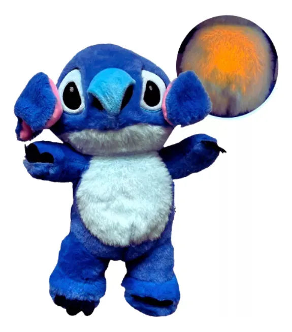 Stitch Juguete Que Respira, Alivia La Ansiedad Con Sonido Color Azul