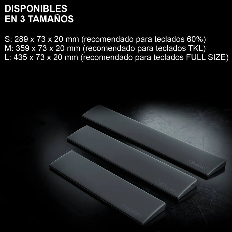 Reposamuñecas Meteor S, Redragon P035 / 60% 28.9x7.3x2cm Negro