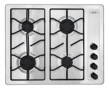 Estufa De Empotrar Haceb Inox 66x54 Cm Platina A Gas Natural Color Gris