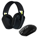 Logitech Diadema Gamer G435 Inalámbrica + Mouse Gamer G305 N Color Negro/Amarillo fluorescente
