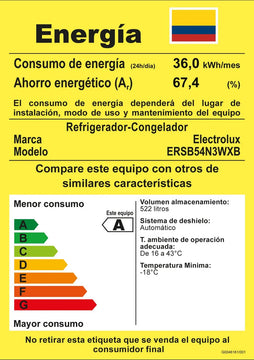 Nevecón Electrolux No Frost 522l Inverter Negro Ersb54n3wxb