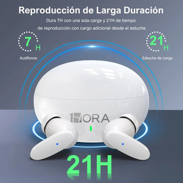 Audífonos In-ear 1hora Bluetooth Auriculares Aut205 Blanco