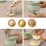 Cortadora Eléctrica Multifuncional De Verduras 4 En 1