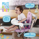 Silla elevadora de alimentación Peanuts de 6 a 15 kg, color rosa Bb108