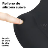 Mousepad Tapete Ergonomico Antideslizante Descanso Muñeca Color Negro