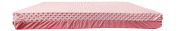 Cojín Colchoneta Cuna Corral De Bebés 90 X 60cm Plastificada Color Rosada Claro