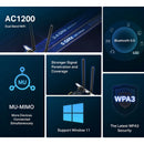Adaptador De Red Pcie Mercusys Ma30e Wifi Bluetooth Ac1200