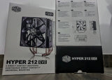 Refrigeración Aire Cpu Cooler Master Hyper 212 Evo Disipador Led Negro