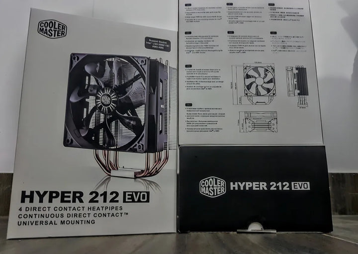 Refrigeración Aire Cpu Cooler Master Hyper 212 Evo Disipador Led Negro