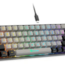 Teclado Para Juegos 65% Retroiluminado Con Cable Geodmaer Teclado Negro Idioma Inglés Us
