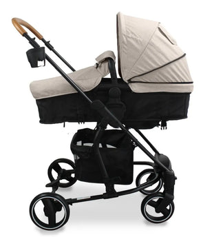 Coche Para Bebe Tipo Moises + Portabebe Prima Bebesit Beige
