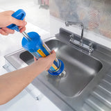 Bomba De Succión Al Vacío Para Destapar Cañerías, Baños, Lavaplatos Y Lavamanos Hecha En PVC Y Caucho De Alta Densidad, Potente, Reutilizable Y Fácil De Usar