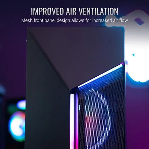 Gabinete Chasis Gamer Aerocool Scape Argb 3 Ventiladores Rgb