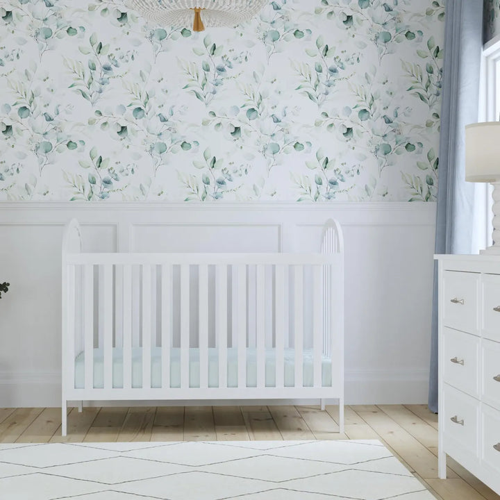 Cuna 3 En 1 Convertible A Cama Infantil Y Sofá Blanca