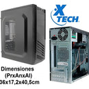 Chasis Mini Atx Xtech Xtq200 Con Fuente Genérica 600w Color Negro