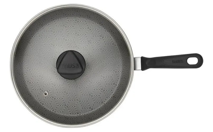 Sarten Imusa Talent 18cm Antiadherente Con Tapa Gris