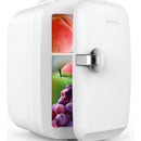 Crownful Mini Nevera Portátil De 4 Litros/6 Latas, Refrige. Color Blanco