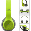 Audifonos Bluetooth Diadema Inalambricos P47 Microfono Radio Color Verde