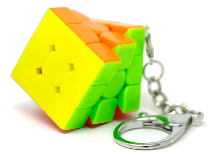 Mini Cubo Rubik Qiyi 3x3x3 Llavero Stickerless Antiestrés