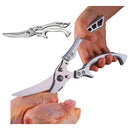 Tijeras De Acero Inoxidable Cocina Cortar Pollo Multiusos Plateado