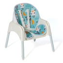 Silla Comer Bebe Multifuncional 3 En 1 Se Transforma Mesa Multicolor Azul Claro