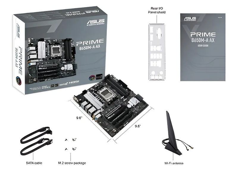 Motherboard Asus Prime B650m-a Ax Ii Socket Am5 Ryzen 7000