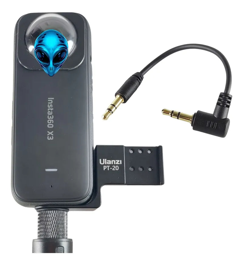 Insta360 Zapata Fría De Micrófono Invisible Røde Wireless Go Negro