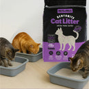 Arena Gatos Premium Control Olor Doble Aroma Talco Bebé 25kg