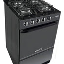 Estufa De Piso Con Horno Abba 4 Pts Gn Ag101-5n Negro