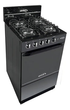 Estufa De Piso Con Horno Abba 4 Pts Gn Ag101-5n Negro