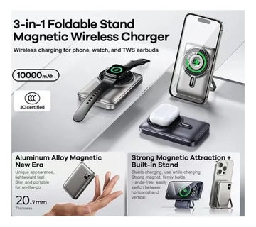 Remax Power Bank Wireless Rpp-695 3 In 1 10.000 Mah