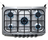 Estufa De Piso Indurama Murcia Con Horno Cromada 5 Puestos Indurama Murcia